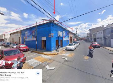 Terreno / Lote · 840m² · Terreno Comercial en El Centro de Zamora Pinosuarez Esq Ocampo