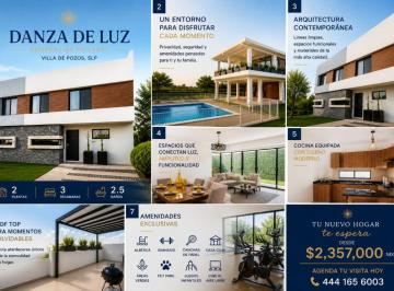 Casa de 3 habitaciones, San Luis Potosí · Privada en Villa de Pozos