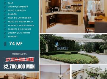 Casa · 72m² · 2 Recámaras · 1 Estacionamiento · Hermosa Casa Amueblada en Venta Playa del Carmen Mayakoba (Fvc - 2548)
