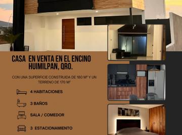 Casa de 4 habitaciones, Huimilpan · Casa con 170 m² Superficie de Terreno y 4 Habitaciones en Venta en El Encino Residencial