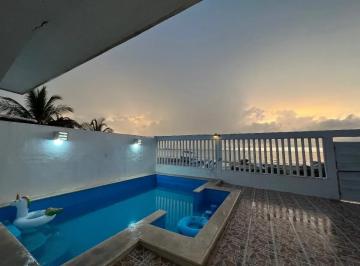 Casa · 460m² · 9 Recámaras · 6 Estacionamientos · Casa en Venta Frente Al Mar en Progreso 3 Casas en 1 Terreno