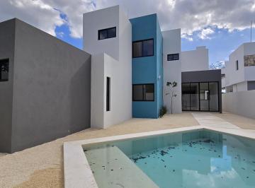 Casa en condominio · 178m² · 3 Recámaras · 2 Estacionamientos · Casa en Venta en Conkal Yucatan Hermosa en Privada Cerca del Mar