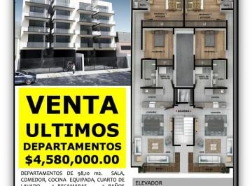 Departamento de 2 habitaciones, Tlalnepantla de Baz · Ultimos Departamentos San Lucas Tepetlacalco