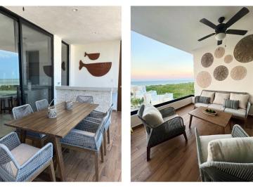 Departamento de 4 habitaciones, Mérida · Departamento con Vista Al Mar, Terraza Privada en Venta, Telchac Puerto, Yucatán