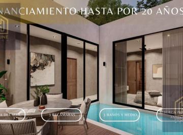 Villa · 155m² · 3 Recámaras · 2 Estacionamientos · Villa en Tulum Country Club 3 Habitaciones Campo de Golf Alberca Privada Alta Plusvalia