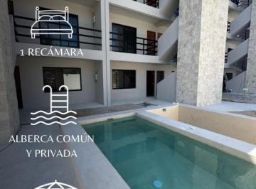 Departamento · 51m² · 1 Recámara · 1 Estacionamiento · Departamento en Tulum de 1 Habitación Entrega Inmediata con Financiamiento Directo