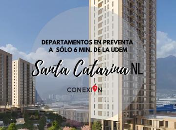 Departamento de 1 habitación, Santa Catarina · ¡Invierte Cerca de San Pedro, en Zona de Alto Crecimiento Plusvalía!
