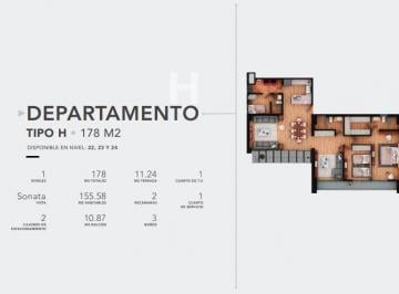 Departamento · 177m² · 3 Recámaras · 2 Estacionamientos · Venta Departamento de Lujo con Amenidades en Lomas de Angelopolis
