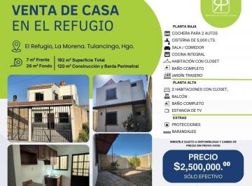 Casa · 120m² · 3 Recámaras · 2 Estacionamientos · Venta de Casa en El Refugio