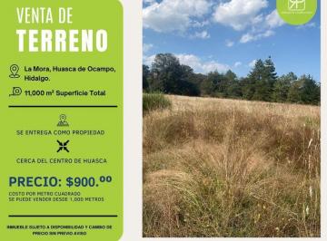 Terreno / Lote · 11000m² · Venta de Terreno en Huasca