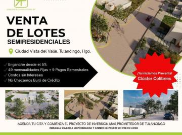 Terreno / Lote · 105m² · Venta de Lotes Semiresidenciales, Ciudad Vista del Valle