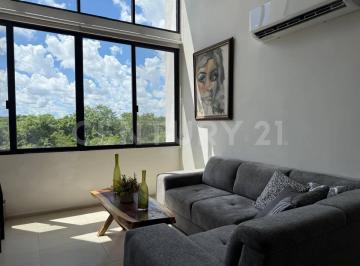 Departamento · 88m² · 2 Recámaras · 2 Estacionamientos · Departamento Amueblado en Renta en Temozón Norte, Mérida, Yucatán
