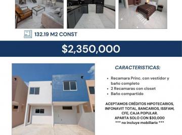 Casa · 132m² · 2 Recámaras · 1 Estacionamiento · Casa en Venta en Colonia Jesús Luna Luna, Cd. Madero