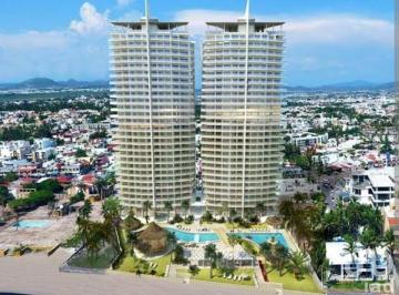 Departamento · 114m² · 2 Recámaras · 1 Estacionamiento · Departamento en Venta en Zona Dorada Mazatlán | Vista Al Mar en Camino Al Mar, Av Camarón Sábalo
