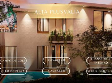Villa · 120m² · 3 Recámaras · 2 Estacionamientos · Villa en Tulum Country Club con Alberca Privada y Campo de Golf, Alta Plusvalia Ideal Para Vivir
