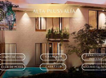 Villa · 120m² · 3 Recámaras · 2 Estacionamientos · Villa en Tulum Country Club con Alberca Privada y Campo de Golf, Alta Plusvalia Ideal Para Vivir