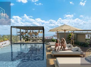 Departamento · 42m² · 1 Recámara · 1 Estacionamiento · Departamento en Venta Tipo Estudio Sobre La 5ta Av en El Centro de Todo El Turismo