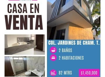 Casa · 82m² · 2 Recámaras · 3 Estacionamientos · Casa en Venta Jardines de Champayan Tampico