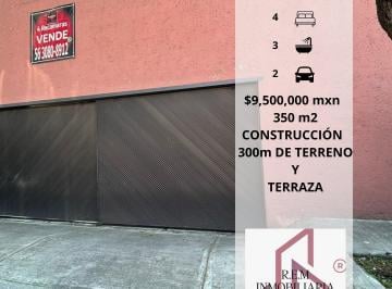 Casa · 350m² · 4 Recámaras · 2 Estacionamientos · Casa en Venta Ex Hacienda Coapa, Granjas Coapa, Calle Alfalfares