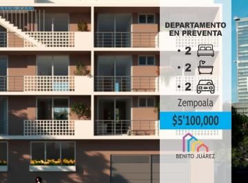 Departamento · 2 Recámaras · 2 Estacionamientos · Departamento en Zempoala 301