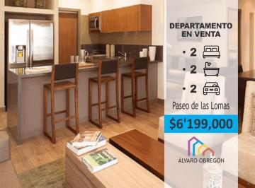 Departamento · 117m² · 2 Recámaras · 2 Estacionamientos · Departamento en Venta en Paseo de Las Lomas, Álvaro Obregón