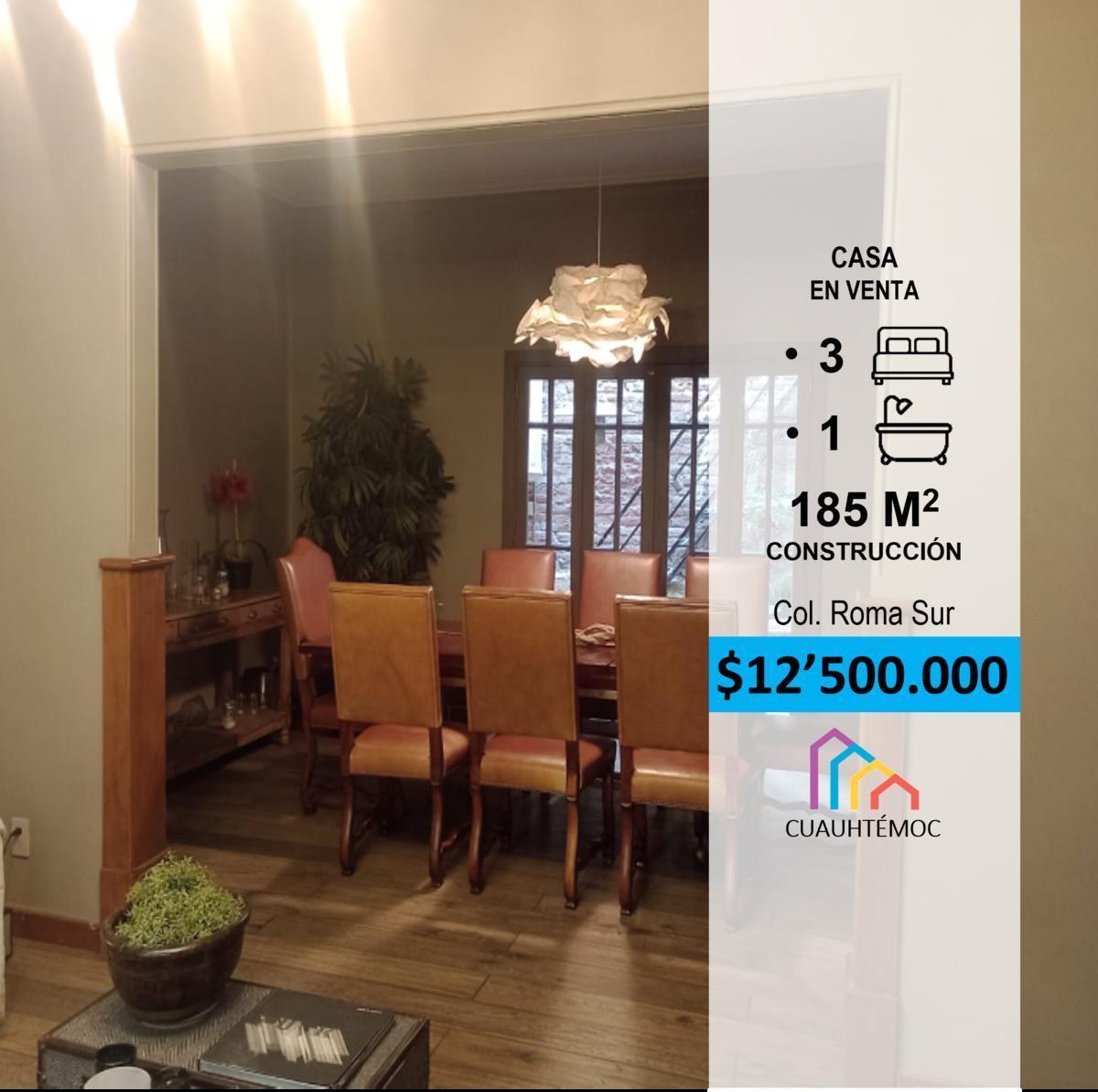 Venta de Casa en Roma Sur