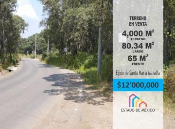 Terreno / Lote · 4000m² · Terreno en Venta Jilotzingo Junto a Pista de Carreras Carminatti