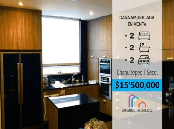 Casa · 280m² · 2 Recámaras · 2 Estacionamientos · Hermoso Townhouse Amueblado y Remodelado en Venta en San Miguel Chapultepec
