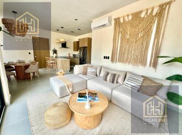 Departamento · 110m² · 3 Recámaras · 1 Estacionamiento · Departamento 3 Habitaciones y Roof Top en Venta Playa del Carmen con Piscina