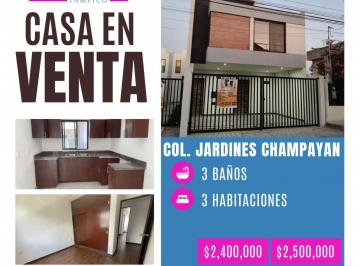 Casa · 136m² · 3 Recámaras · Casa - Fraccionamiento Jardines de Champayan