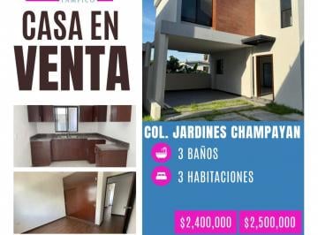 Casa · 3 Recámaras · Casa - Fraccionamiento Jardines de Champayan