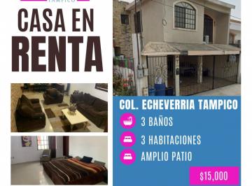 Casa · 3 Recámaras · Casa - en Renta - Col. Enrique Cárdenas Gonzalez Tampico