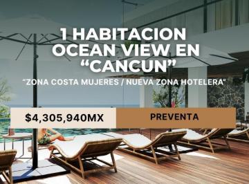 Departamento · 65m² · 1 Recámara · 1 Estacionamiento · Departamento a La Venta en Cancun Costa con Vista Al Mar