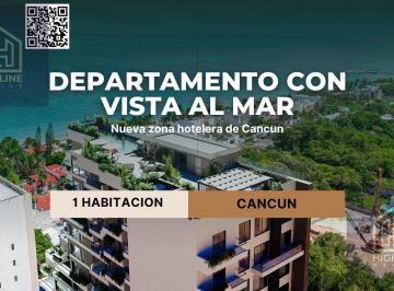 Departamento · 66m² · 1 Recámara · 1 Estacionamiento · Departamento a La Venta en Cancun Costa con Vista Al Mar
