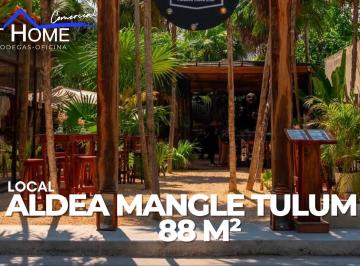 Local comercial · 88m² · 2 Estacionamientos · Se Renta Local Comercial de 88 m² en Aldea Mangle - Tulum