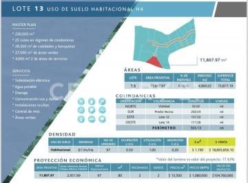 Terreno / Lote · 11807m² · Venta de Lote en Régimen de Condominio en Real Santa Fe Xochitepec, Morelos