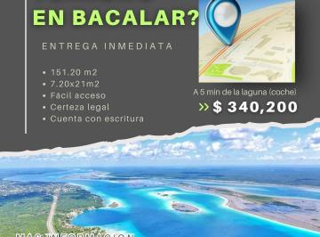 Terreno / Lote · 151m² · Terreno en Venta en Bacalar –