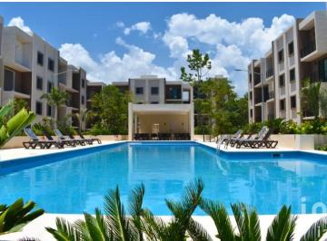 Departamento · 87m² · 2 Recámaras · 1 Estacionamiento · Departamento en Venta en Av Huayacán Cancún, 2 Recamaras, con Albercas y 12 Amenidades