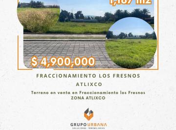 Terreno / Lote , Atlixco · Terreno en Venta en Atlixco Centro, Fraccionamiento Los Fresnos