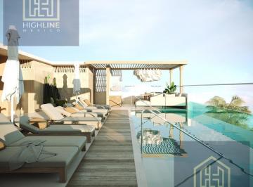 Departamento · 90m² · 2 Recámaras · Departamento en Venta en Playa del Carmen, 2 Habitaciones, Alberca, a Pasos de La Playa