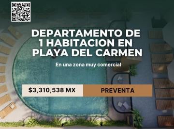 Departamento · 110m² · 2 Recámaras · 2 Estacionamientos · Departamento a La Venta en Playa del Carmen, 2 Habitaciones 110 m²