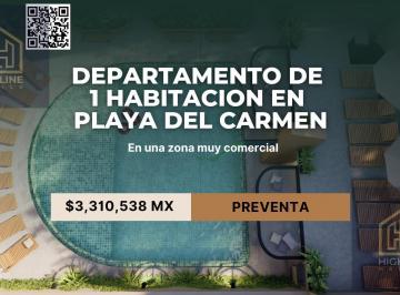 Departamento · 110m² · 2 Recámaras · 2 Estacionamientos · Departamento a La Venta en Playa del Carmen, 2 Habitaciones 110 m²