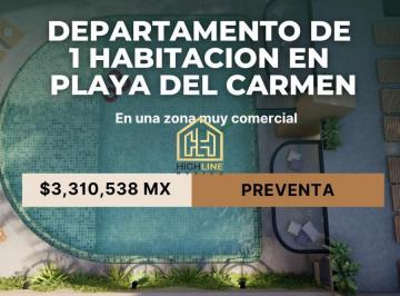 Departamento · 110m² · 2 Recámaras · 2 Estacionamientos · Departamento a La Venta en Playa del Carmen, 2 Habitaciones 110 m²