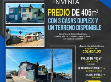 Terreno / Lote de 6 habitaciones, Ensenada · Predio en Venta con Tres Casas y un Terreno Lateral | Col. Hidalgo, Ensenada