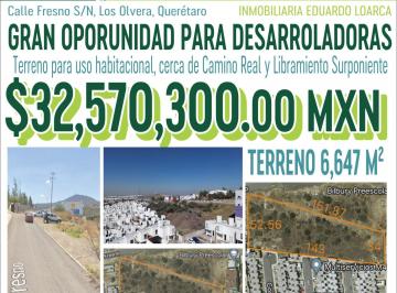 Terreno / Lote , Corregidora · Venta de Terreno en Candiles Para Desarrolladoras
