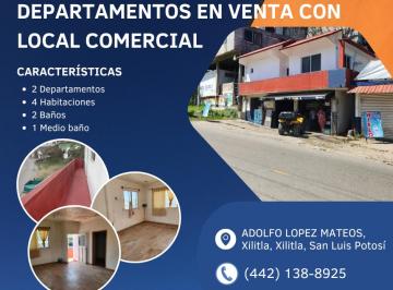 Local comercial de 2 habitaciones, Xilitla · Venta de Locales y Departamentos en El Centro de Xilitla, San Luis Potosi