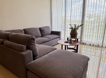 sala y balcon · Departamento en Venta en Norden 48, Temozón Norte, a 600 m de Univ. Marista