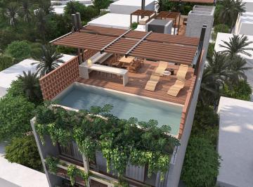 Departamento · 78m² · 2 Recámaras · 2 Estacionamientos · Departamento en Venta en Playa del Carmen 2 Habitaciones con Piscina, Solarium, Jardines Verticales