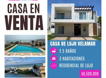 Casa · 3 Recámaras · 4 Estacionamientos · Casa - Fraccionamiento Residencia Velamar
