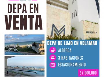 Departamento · 3 Recámaras · 2 Estacionamientos · Departamento - Fraccionamiento Residencia Velamar
